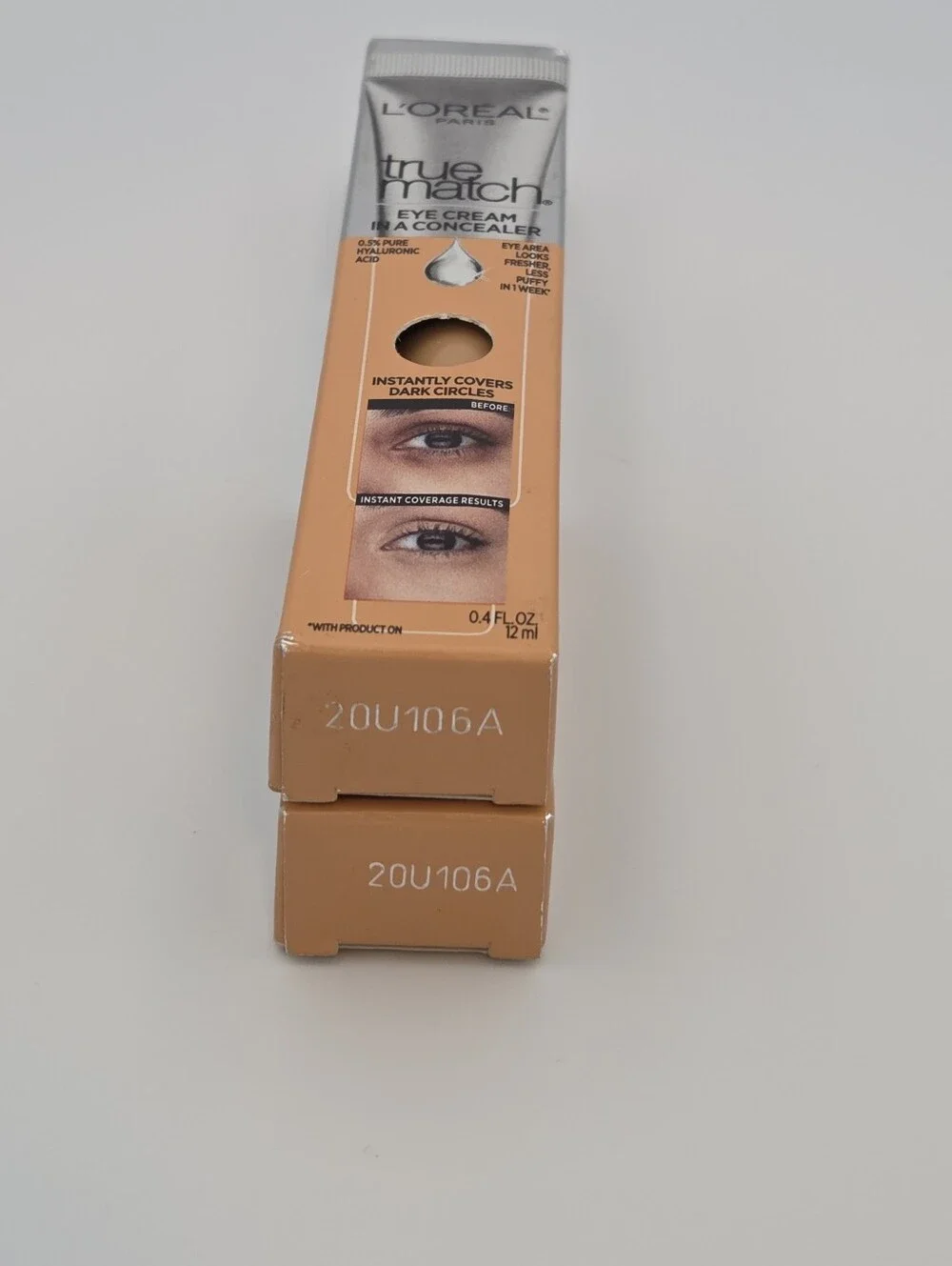 L'oreal True Match Eye Cream in a Concealer W5-6 Medium Moyen 2 Boxes Nwt